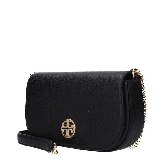 Tory Burch Schwarze Umhängetaschen aus Leder