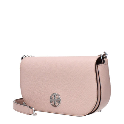 Pinkfarbene Leder-Umhängetasche von Tory Burch