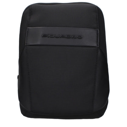 Piquadro – Schwarze Stoff-Umhängetaschen