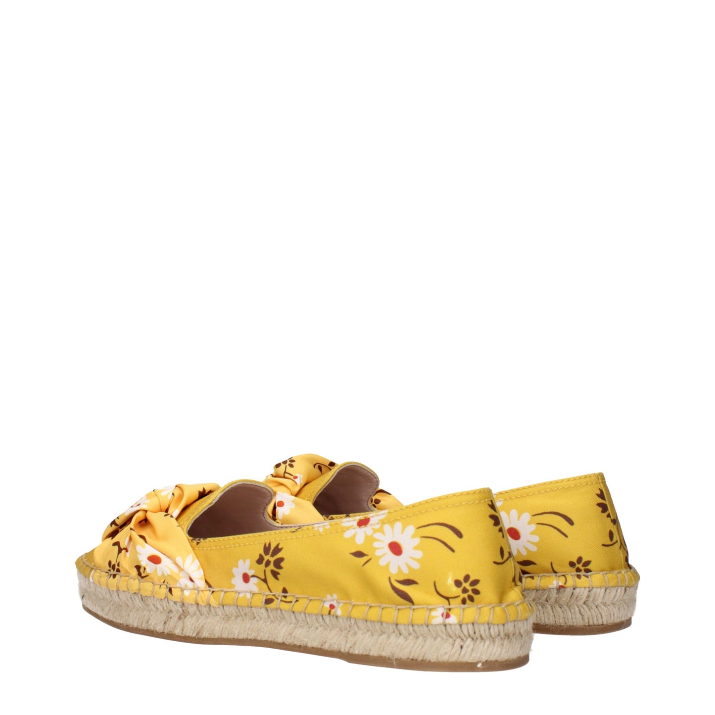 Miu Miu Gelbe Stoff-Espadrilles