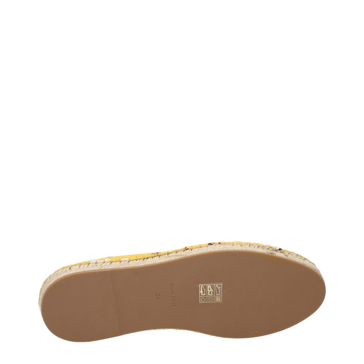 Miu Miu Gelbe Stoff-Espadrilles