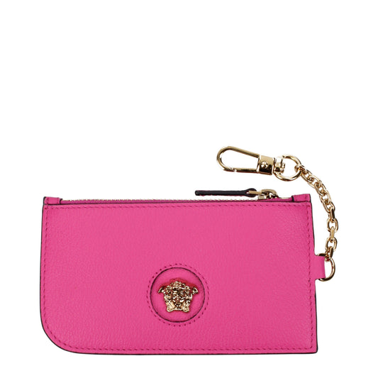 Versace Rosa Leder Geldbörse