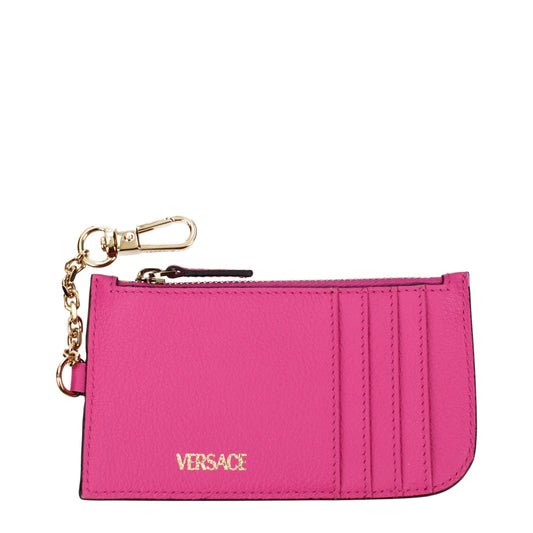 Versace Rosa Leder Geldbörse
