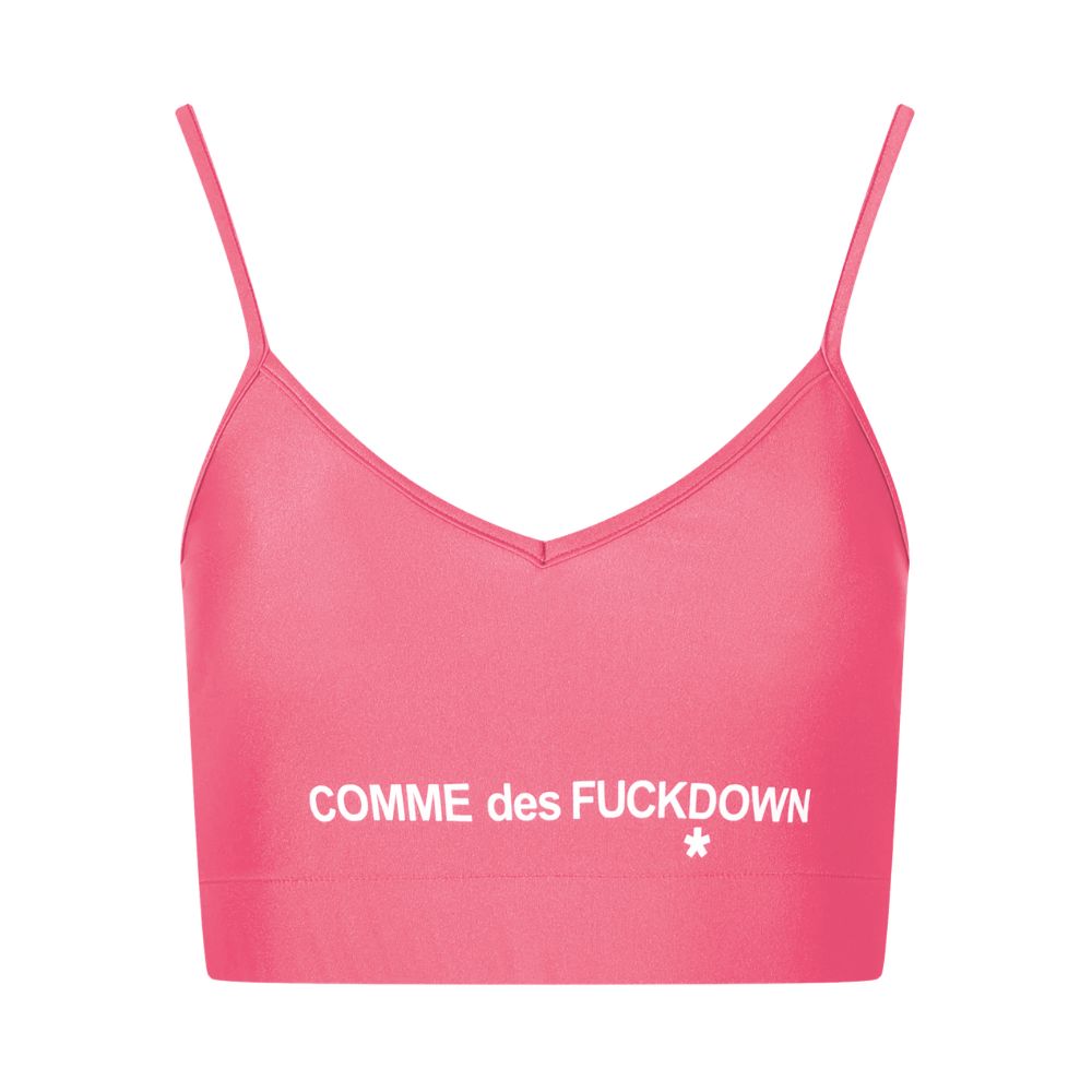 Comme Des Fuckdown Rosa Polyester Damen Top