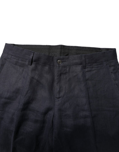 Dolce & Gabbana Dark Blue Double Breasted 2 Piece Suit