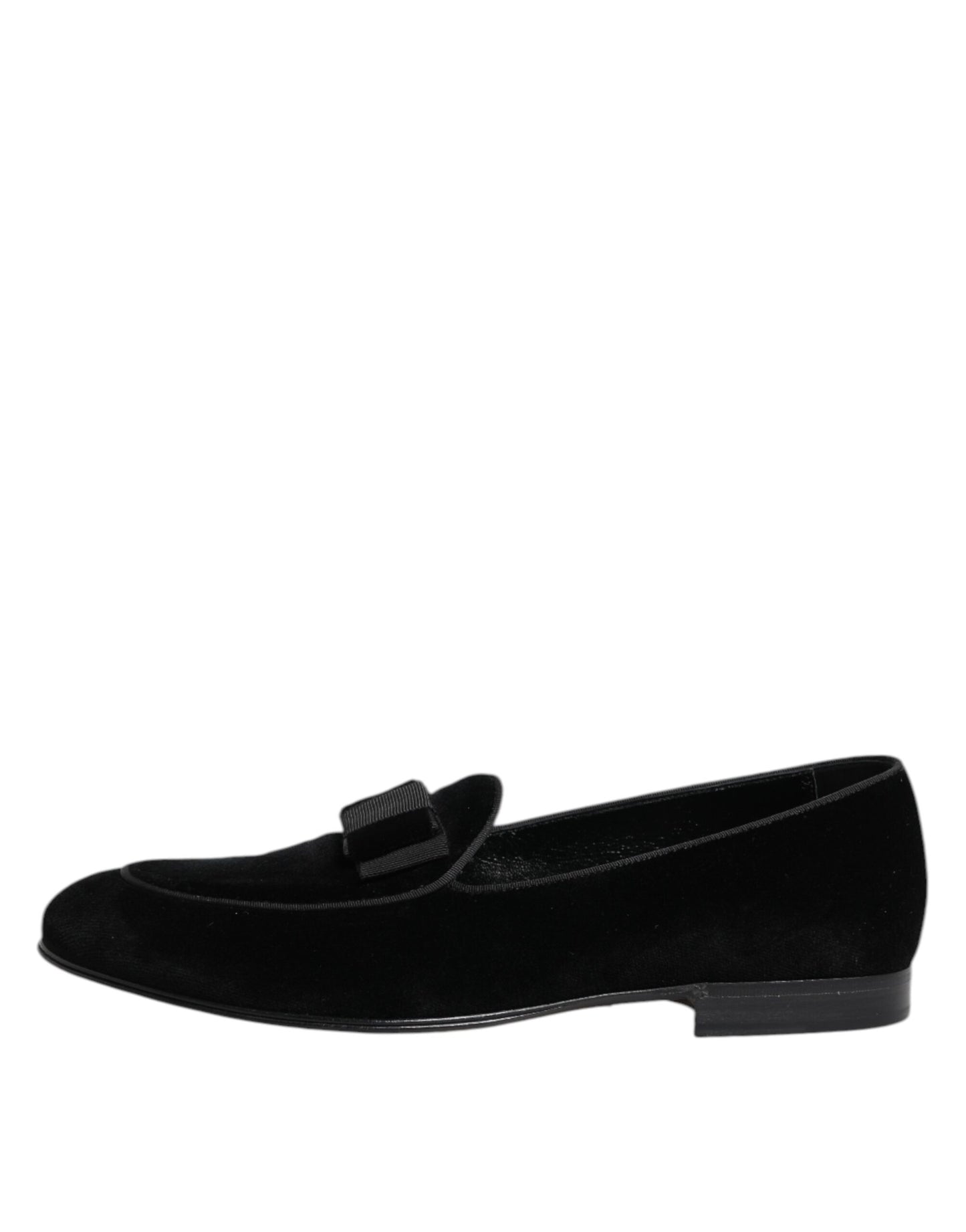 Dolce &amp; Gabbana – Schwarze Loafer aus Samt für formelle Herren