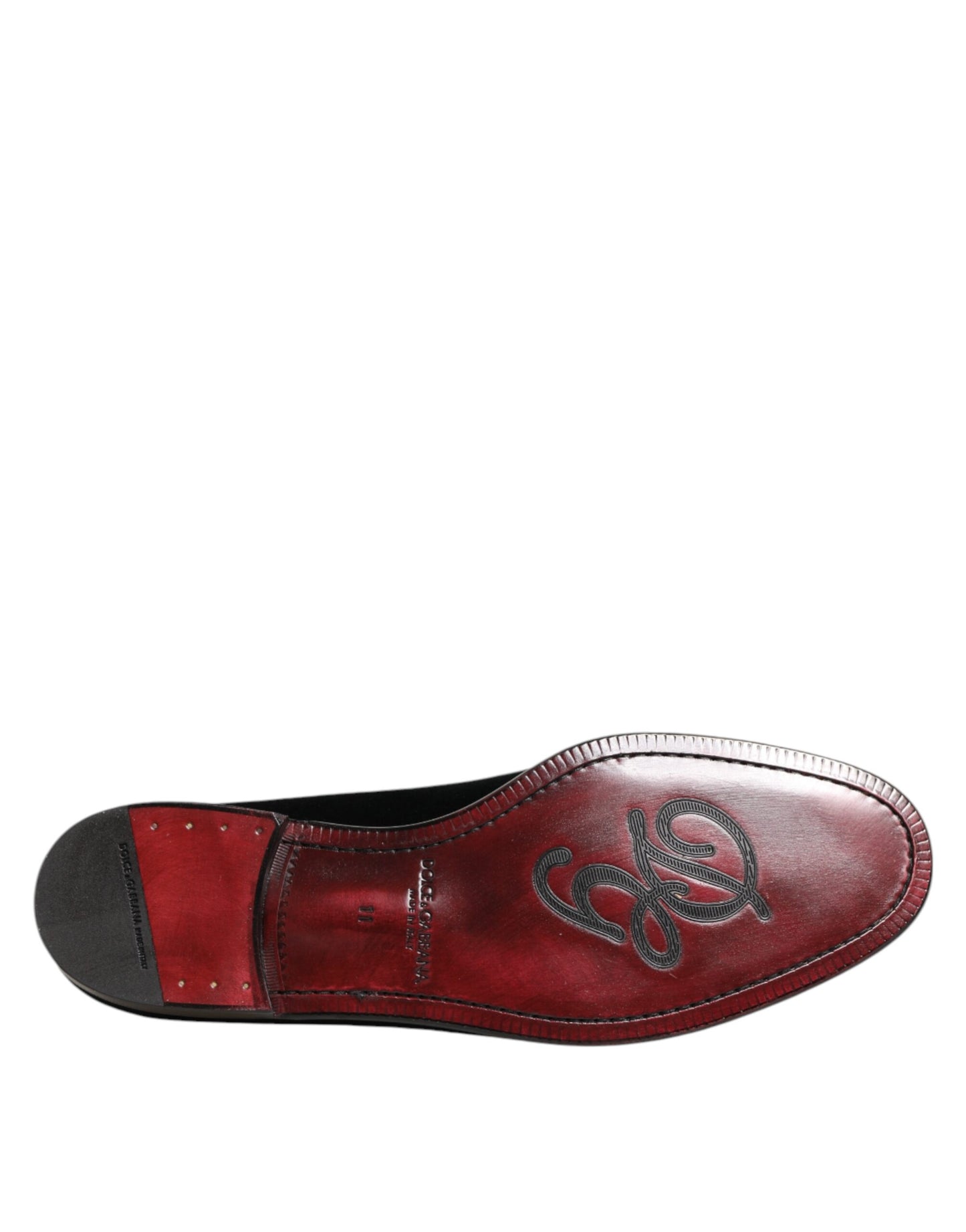 Dolce &amp; Gabbana – Slipper aus schwarzem Samt für Herren – Formelle Schuhe