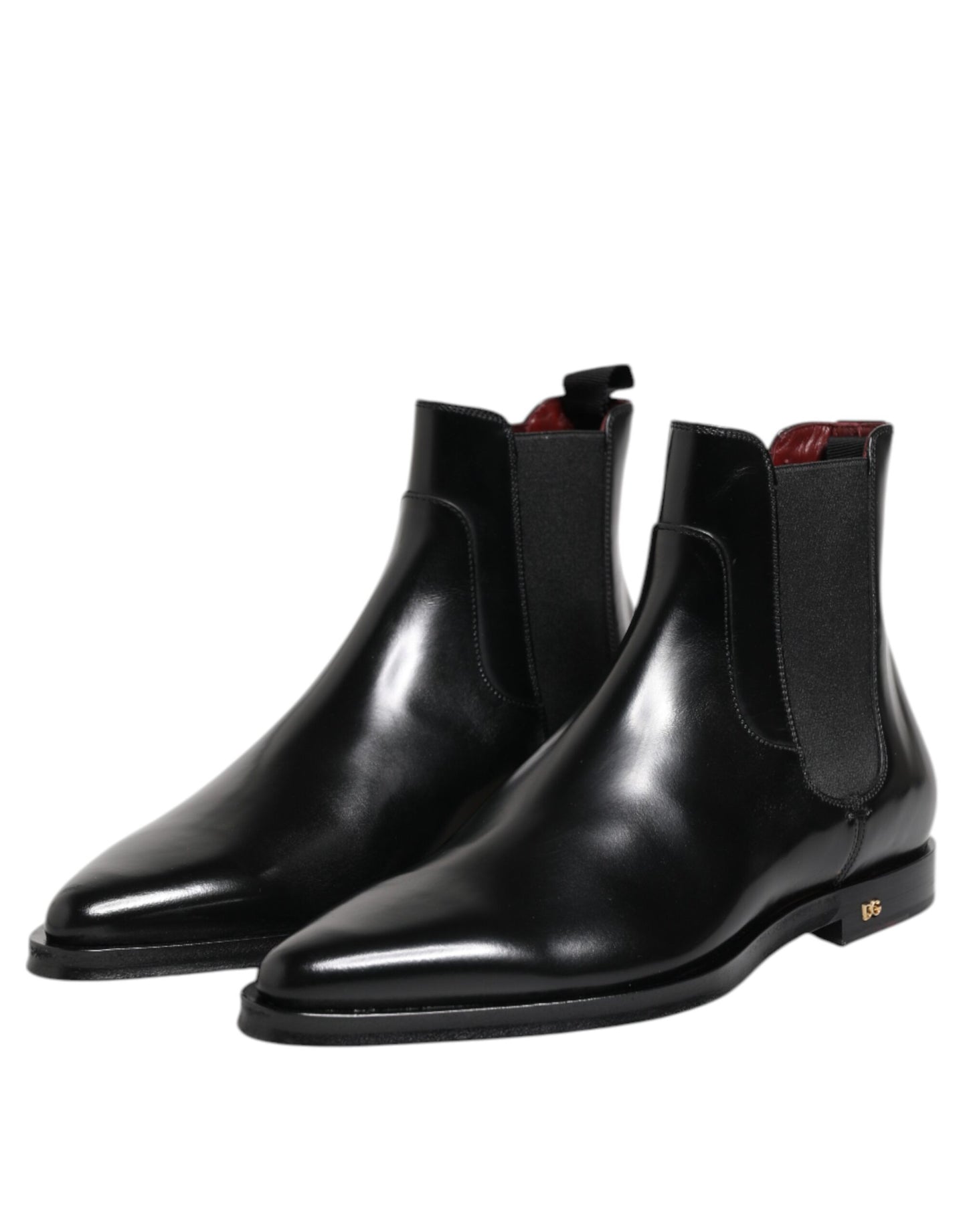 Dolce & Gabbana Black Leather MILLENIALS Mid Calf Boots Shoes