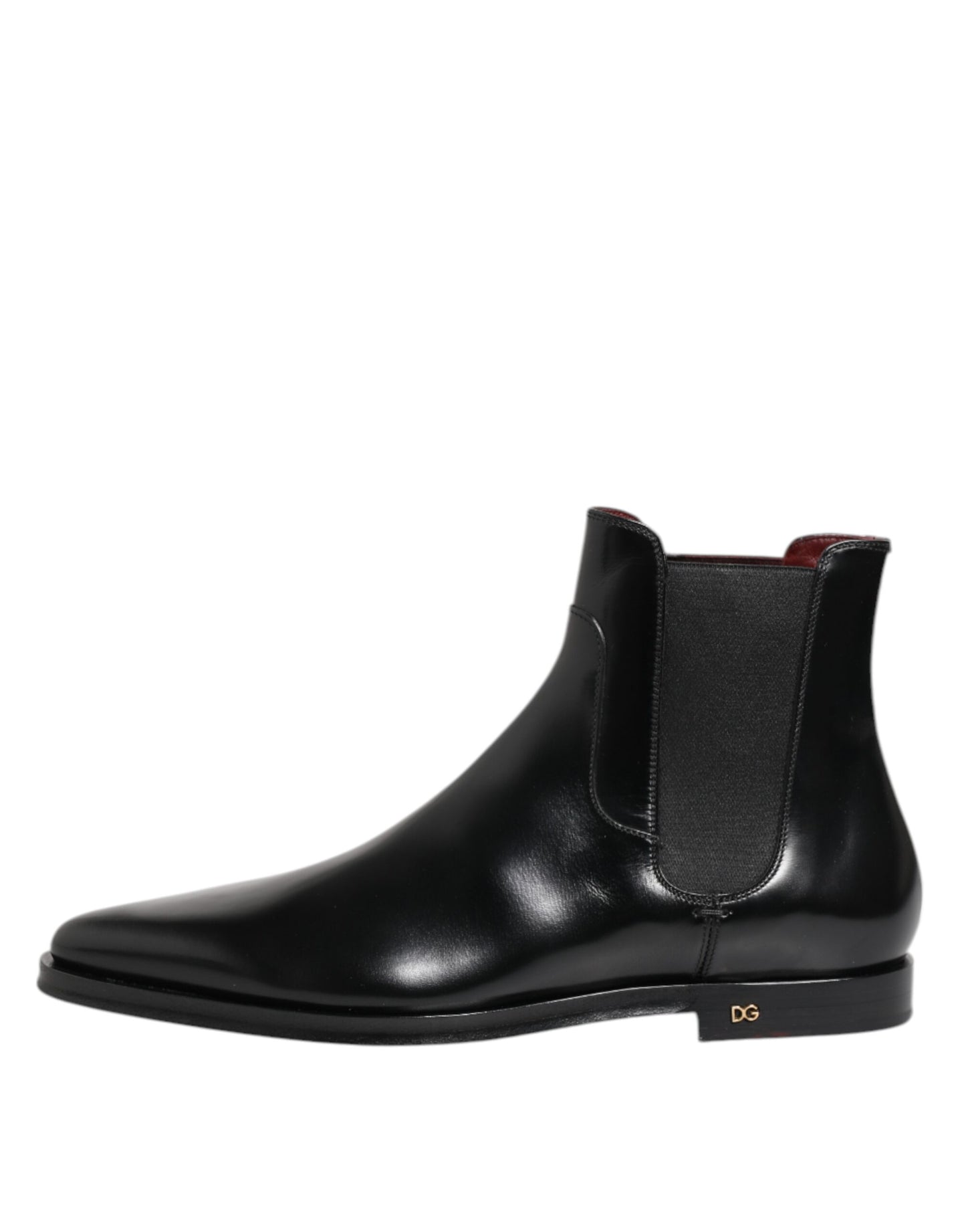 Dolce & Gabbana Black Leather MILLENIALS Mid Calf Boots Shoes