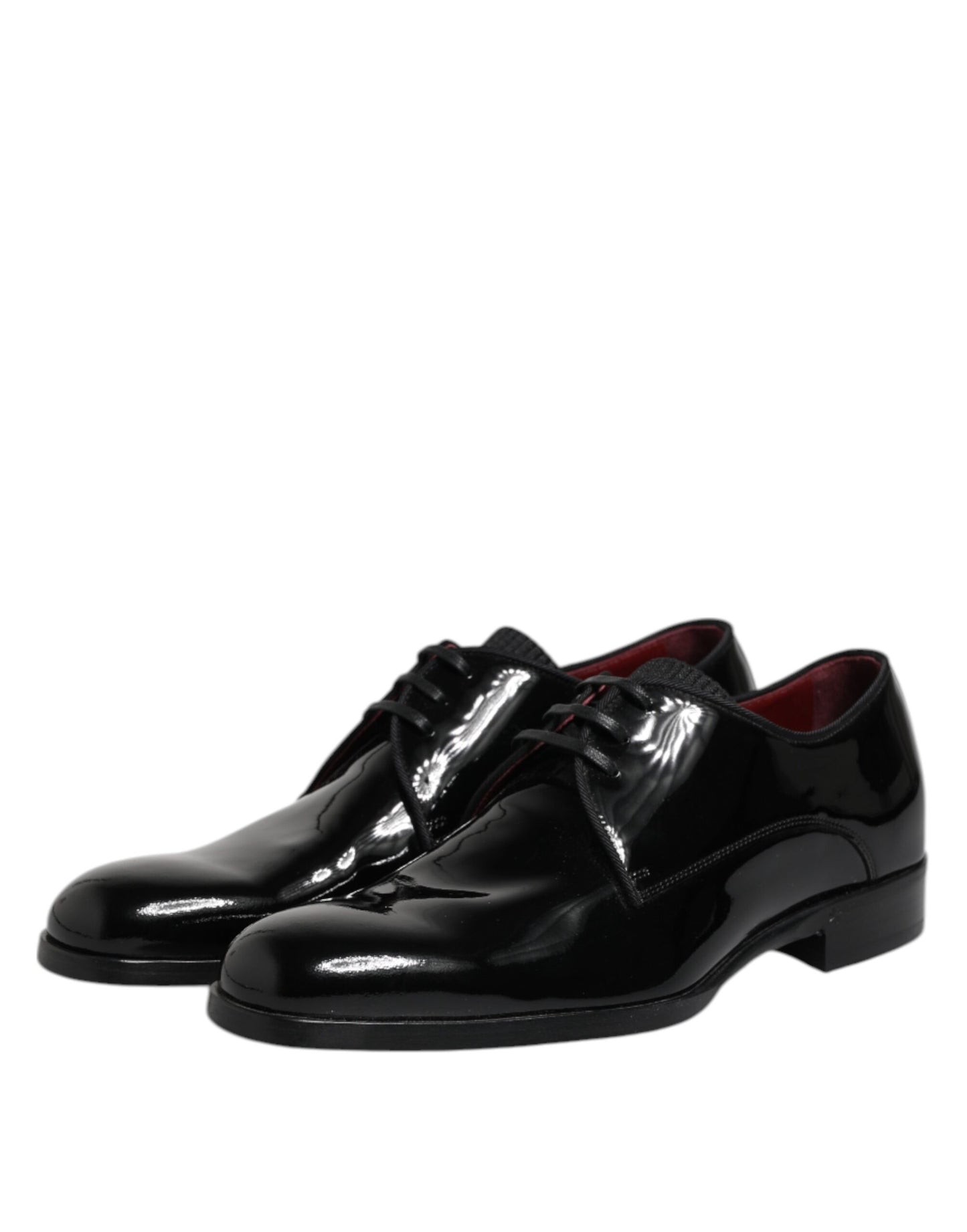 Dolce &amp; Gabbana – Derby-Schuhe aus schwarzem Leder für Herren