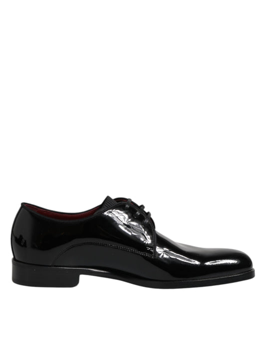 Dolce &amp; Gabbana – Derby-Schuhe aus schwarzem Leder für Herren