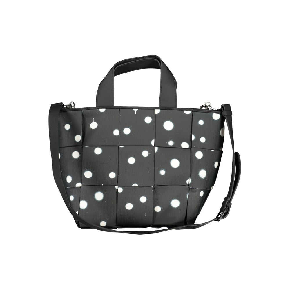 Desigual Schwarze Polyethylen-Handtasche
