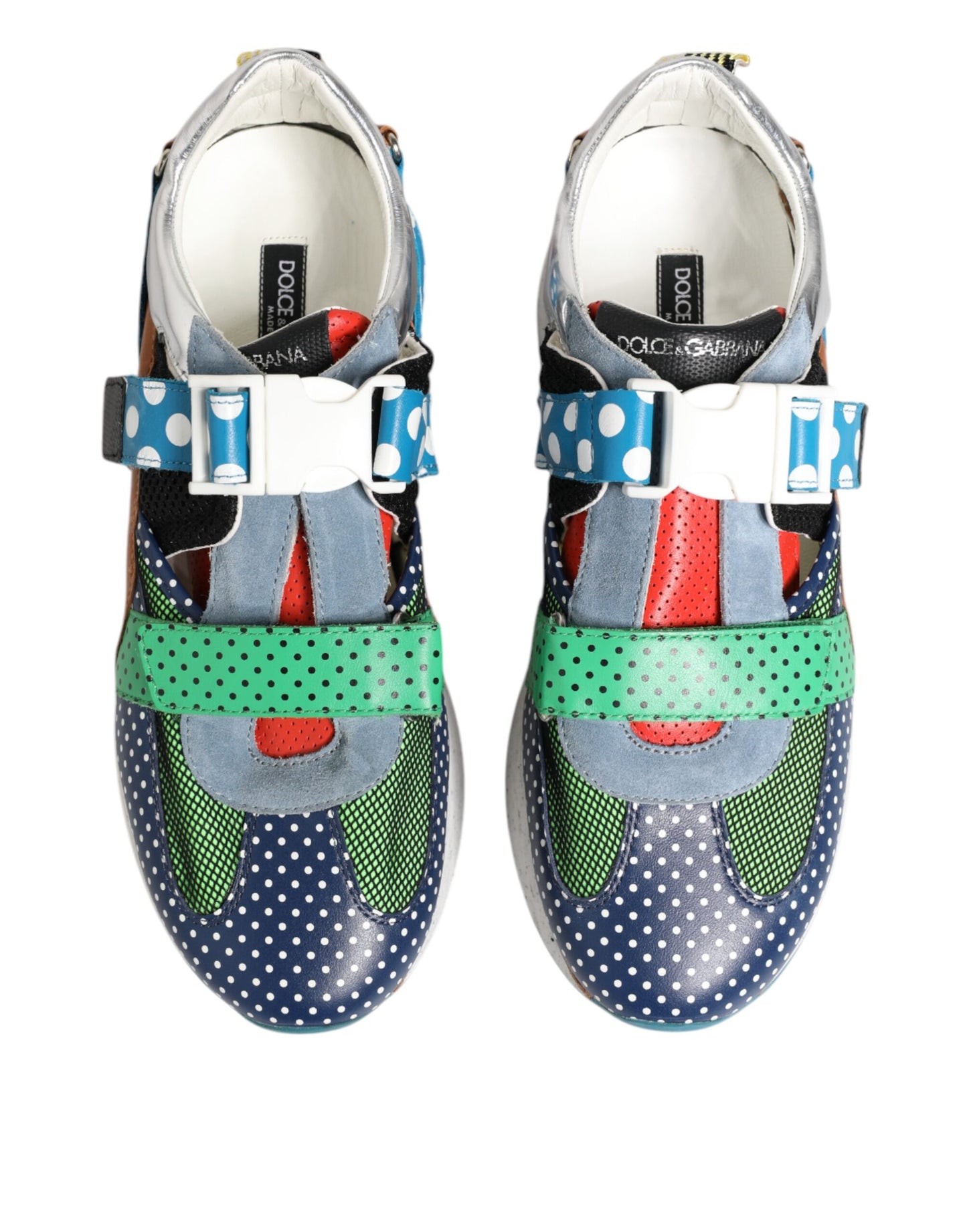 Dolce &amp; Gabbana Mehrfarbige Low Top Sneakers aus Leder