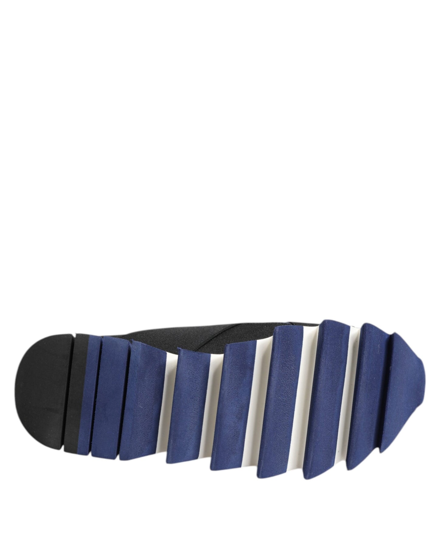 Dolce &amp; Gabbana Blau Schwarz Slip On Low Top Herren Sneakers Schuhe