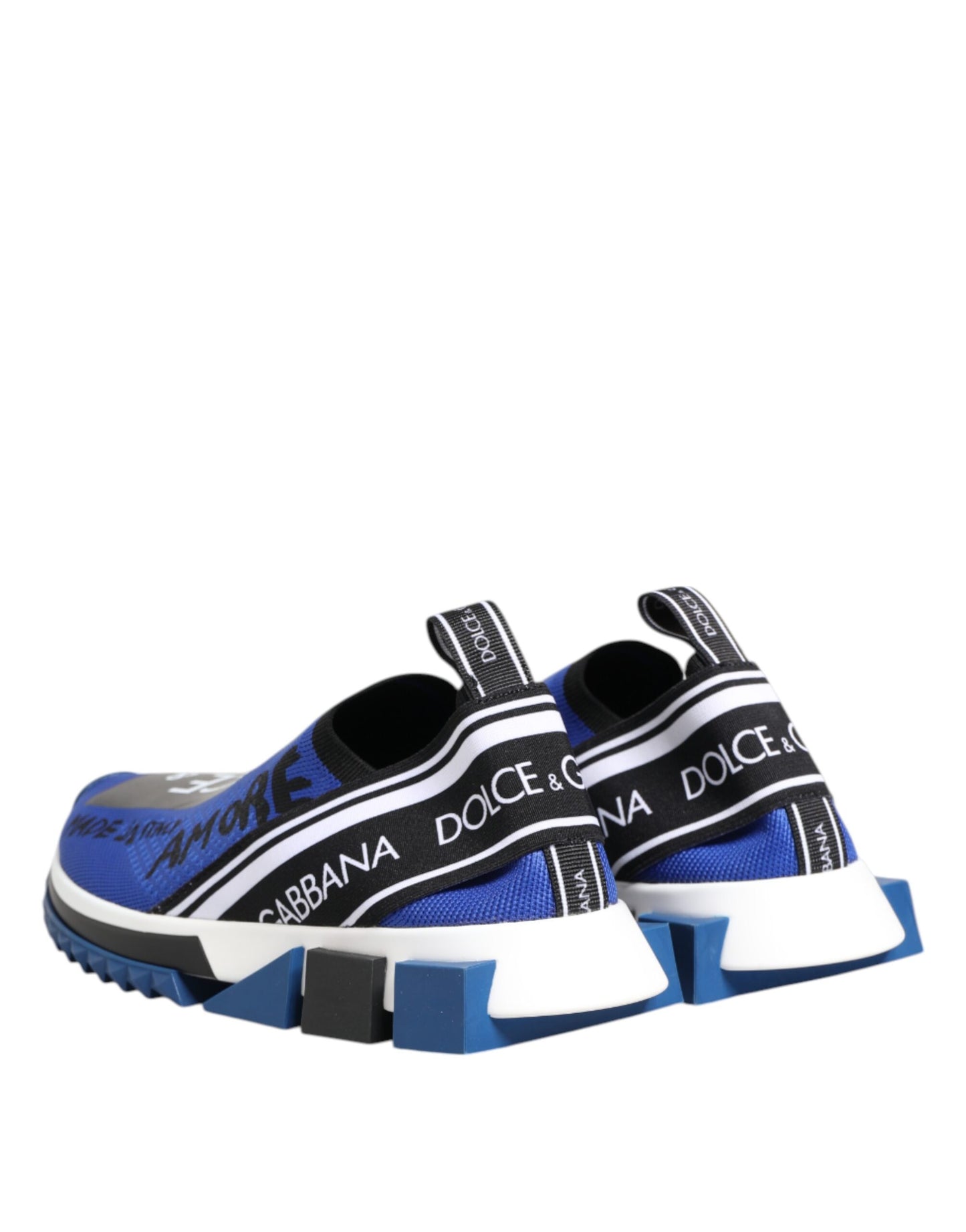Dolce &amp; Gabbana Blaues Logo Low Top Sorrento Sneakers Schuhe