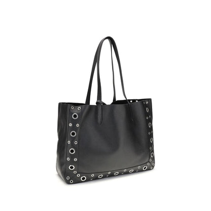 Valentino Garavani Schultertasche aus schwarzem Kalbsleder (Bos Taurus)