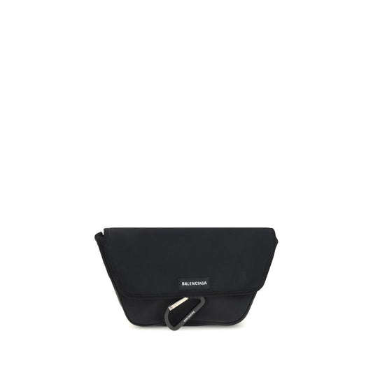 Balenciaga Schultertasche aus schwarzem Polyamid