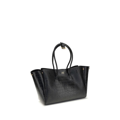 Balenciaga Schultertasche aus schwarzem Kalbsleder Bos Taurus