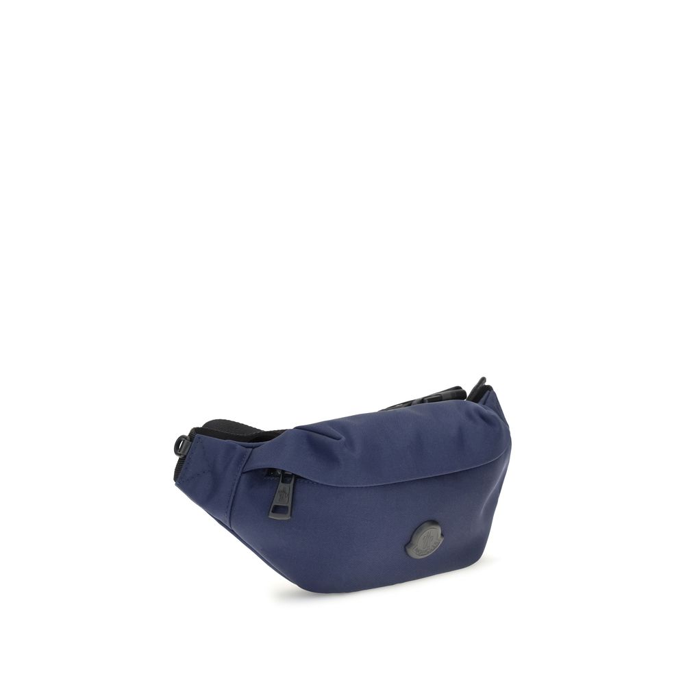 Moncler Clutch-Bag aus blauem Nylon