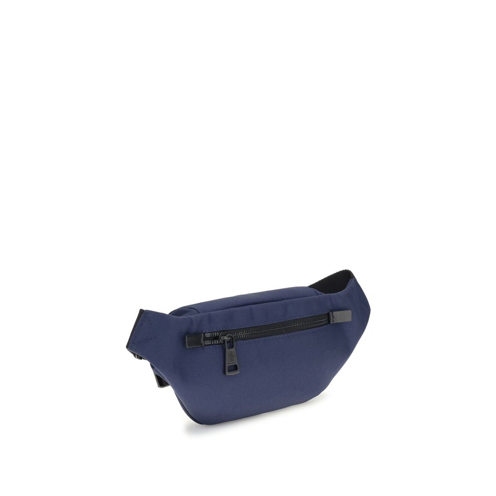 Moncler Clutch-Bag aus blauem Nylon