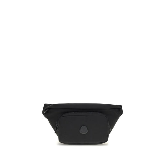 Moncler Schwarze Clutch-Tasche aus Nylon
