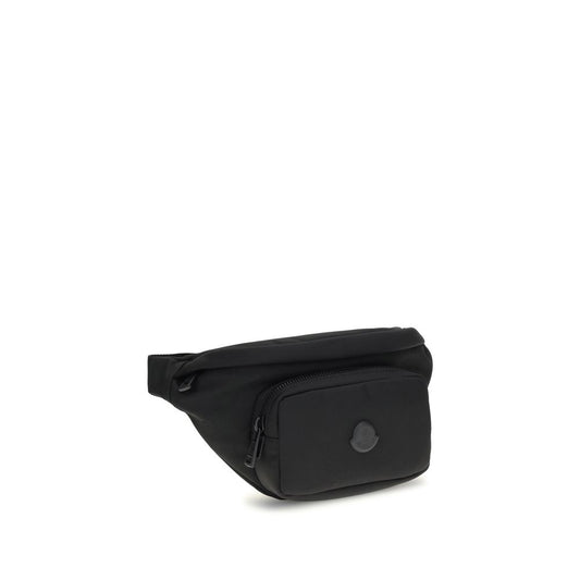 Moncler Schwarze Clutch-Tasche aus Nylon