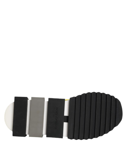 Dolce &amp; Gabbana Gelbes Logo Low Top Sorrento Sneakers Schuhe