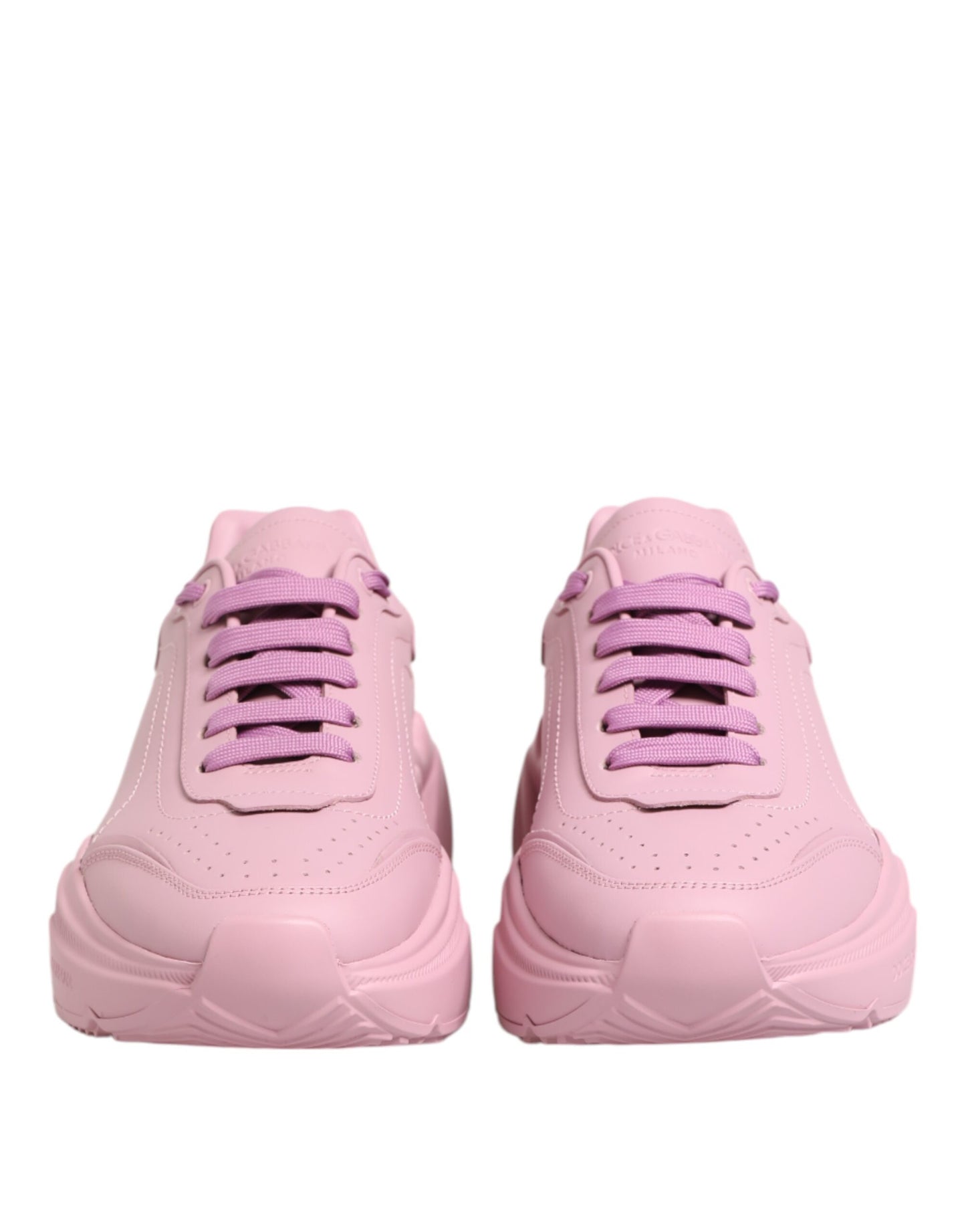 Dolce &amp; Gabbana Daymaster Low Top Sneakers aus rosa Leder