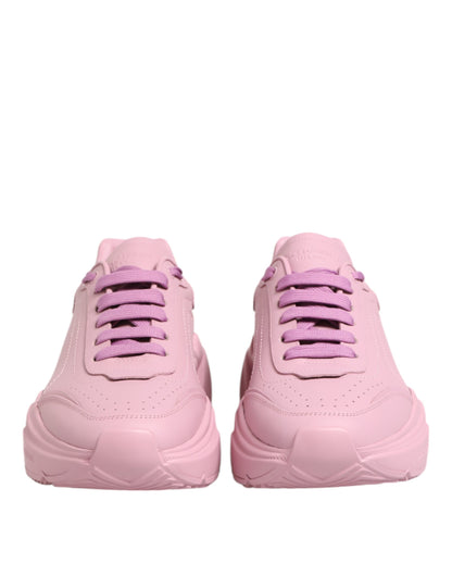Dolce &amp; Gabbana Daymaster Low Top Sneakers aus rosa Leder
