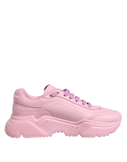 Dolce &amp; Gabbana Daymaster Low Top Sneakers aus rosa Leder