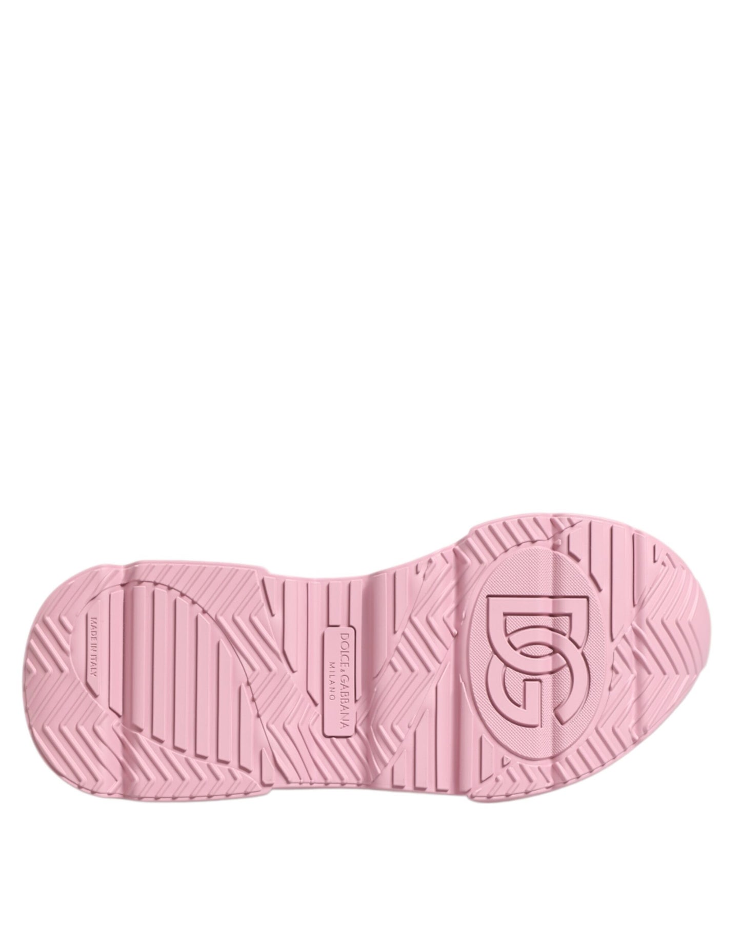 Dolce &amp; Gabbana Daymaster Low Top Sneakers aus rosa Leder