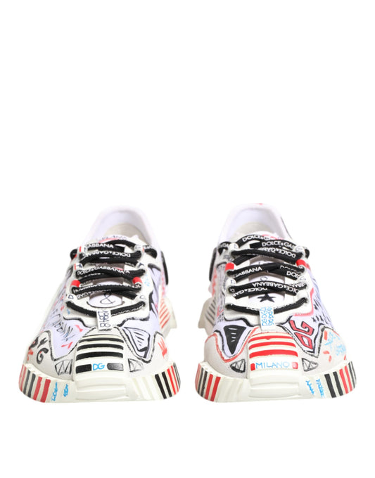 Dolce &amp; Gabbana Multicolor Low Top NS1 Herren Sneakers Schuhe