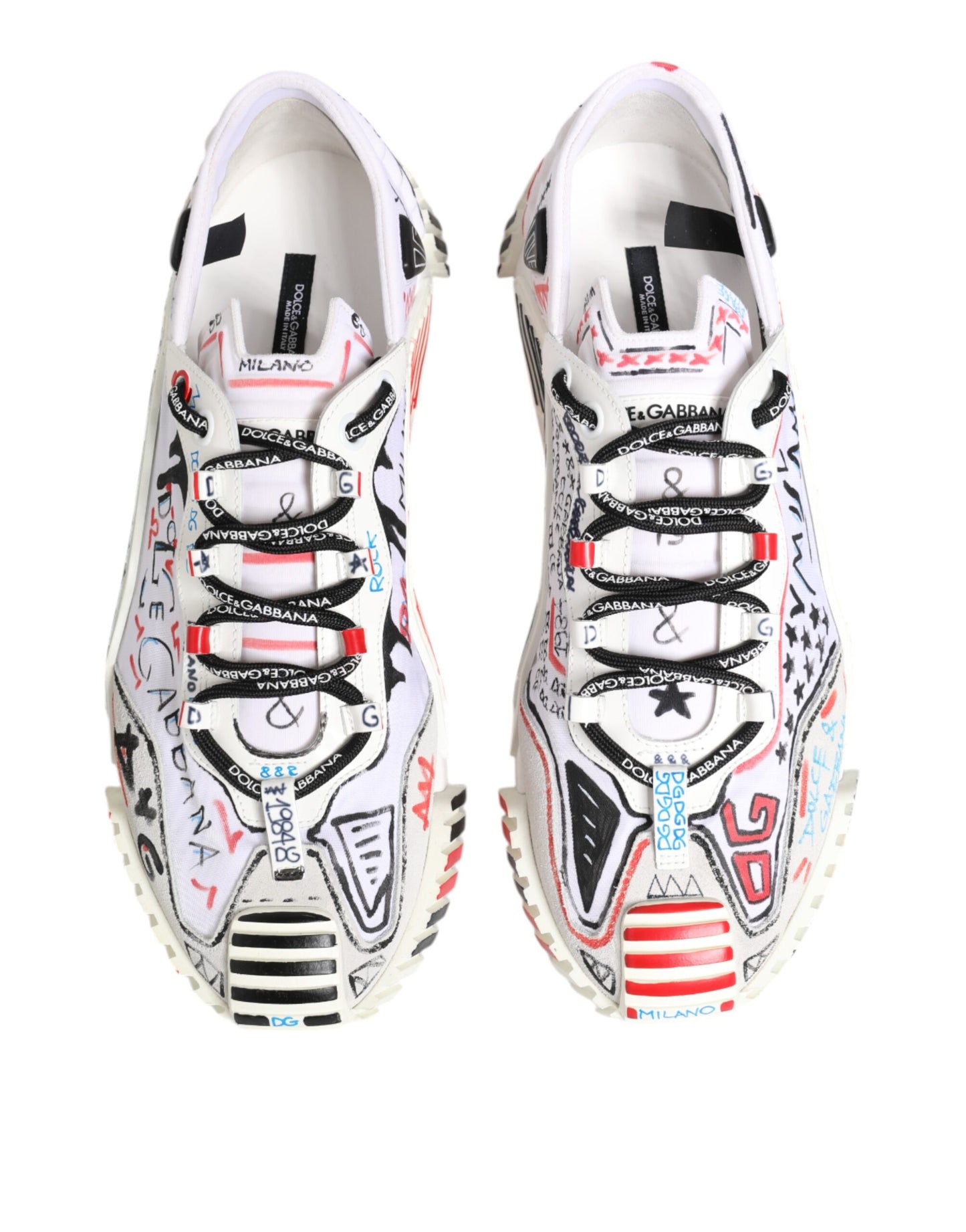 Dolce &amp; Gabbana Multicolor Low Top NS1 Herren Sneakers Schuhe