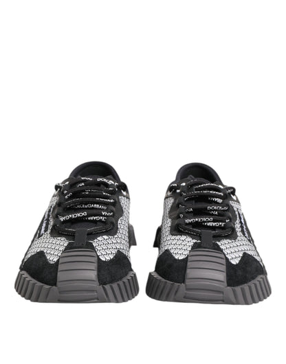 Dolce &amp; Gabbana – Mehrfarbige Low-Top-Sneakers „NS1“ mit Schnürung