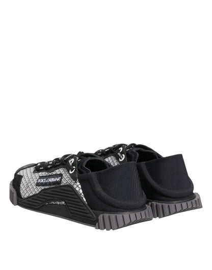 Dolce &amp; Gabbana – Mehrfarbige Low-Top-Sneakers „NS1“ mit Schnürung
