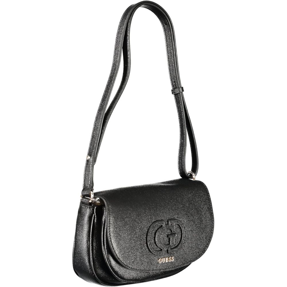 Guess Jeans Schwarze Polyethylen-Damenhandtasche