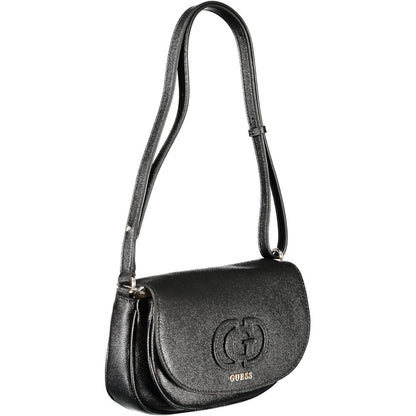 Guess Jeans Schwarze Polyethylen-Damenhandtasche