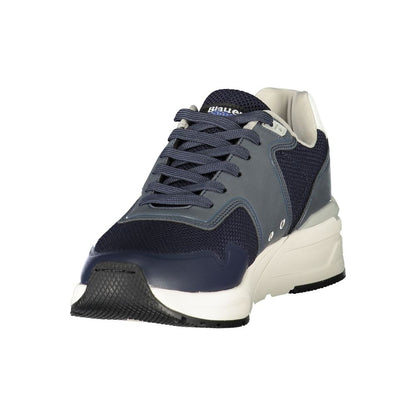 Blauer blauer Herren-Sneaker aus Polyester