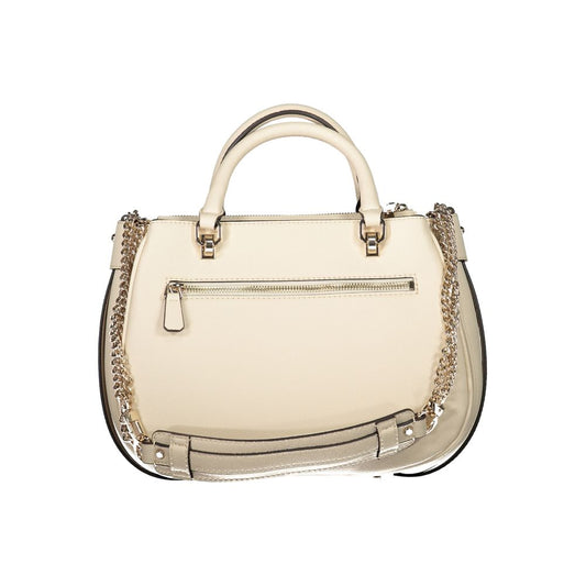 Guess Jeans Beige Polyethylen Handtasche