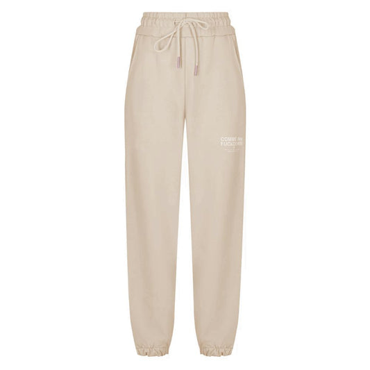 Comme Des Fuckdown Beige Cotton Women Sweatpant