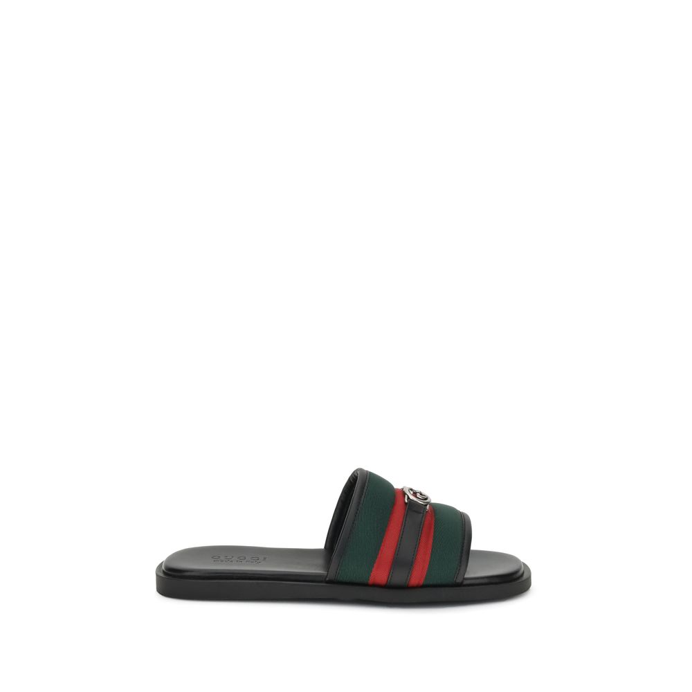 Gucci Slider-Sandalen mit GG-Motiv