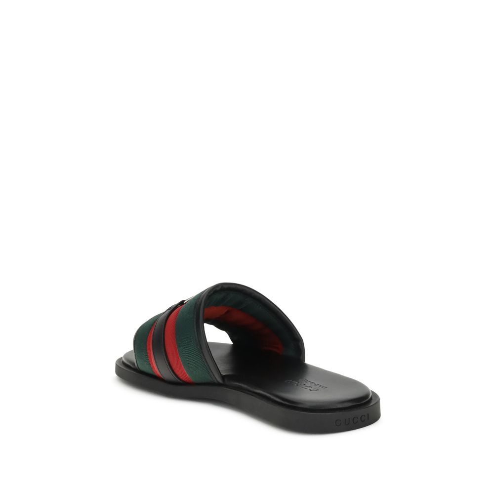 Gucci Slider-Sandalen mit GG-Motiv