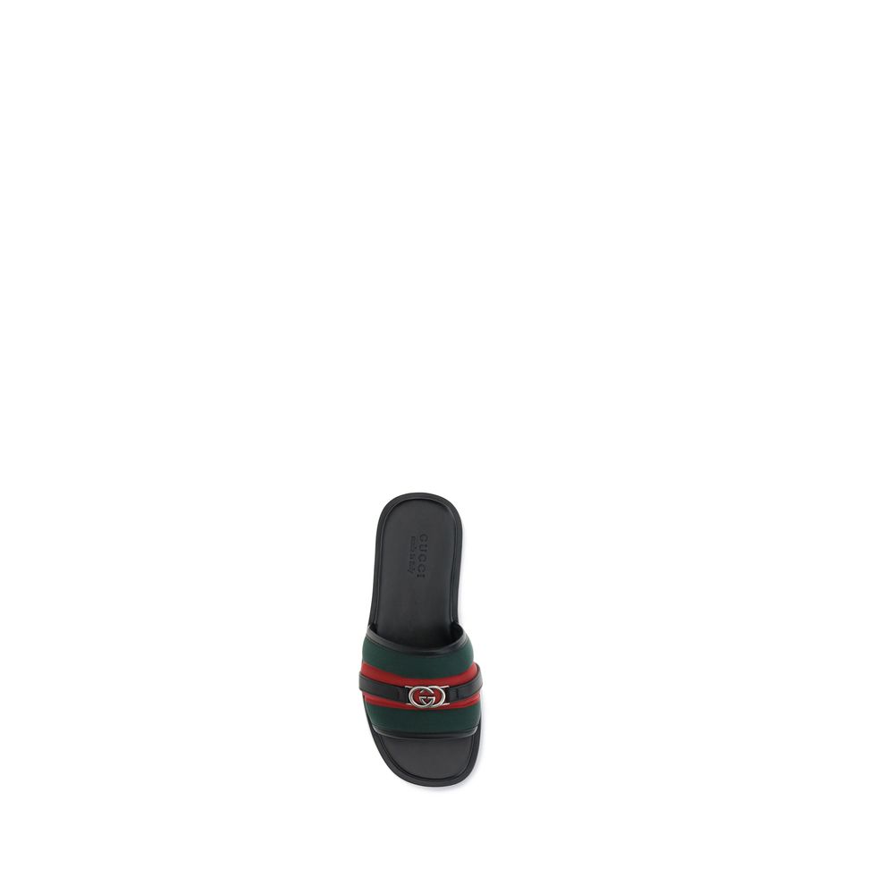 Gucci Slider-Sandalen mit GG-Motiv