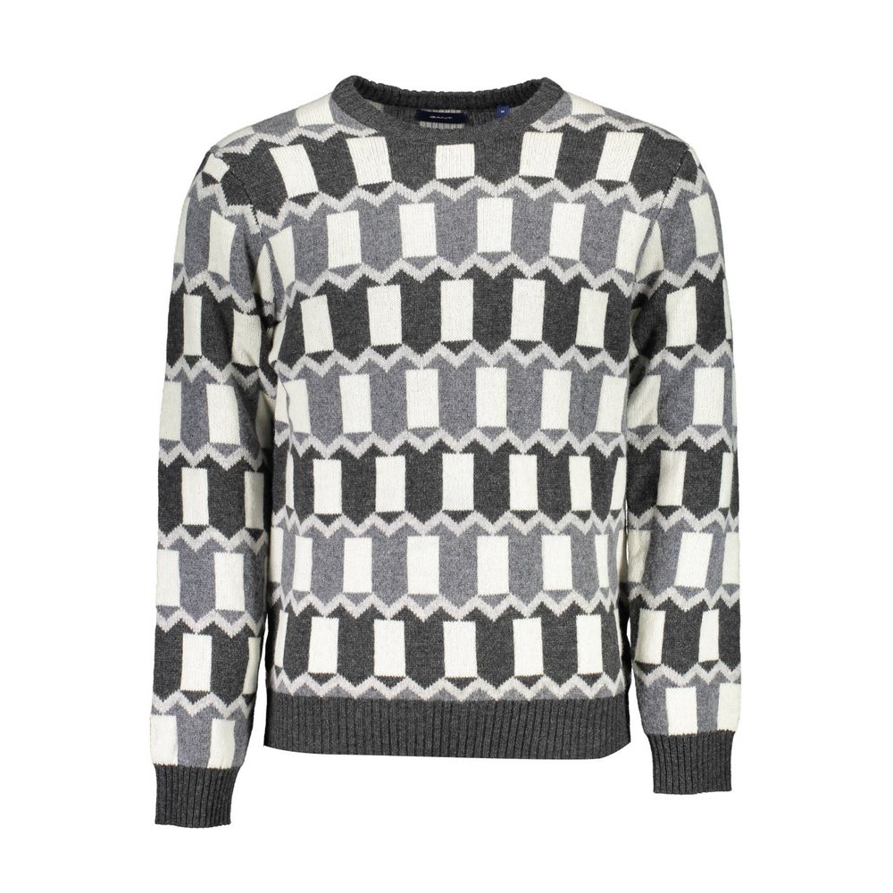 Grauer Wollpullover von Gant