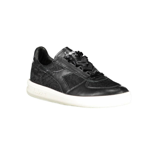 Diadora – Schwarzer Stoff-Sneaker