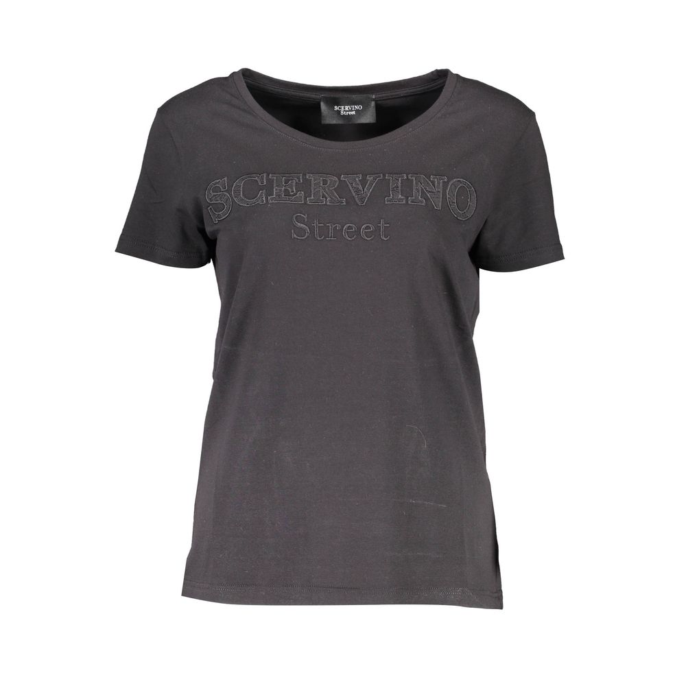 Scervino Street – Schwarze Baumwolloberteile und T-Shirts