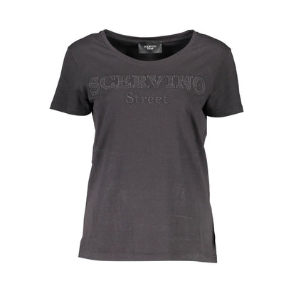 Scervino Street – Schwarze Baumwolloberteile und T-Shirts