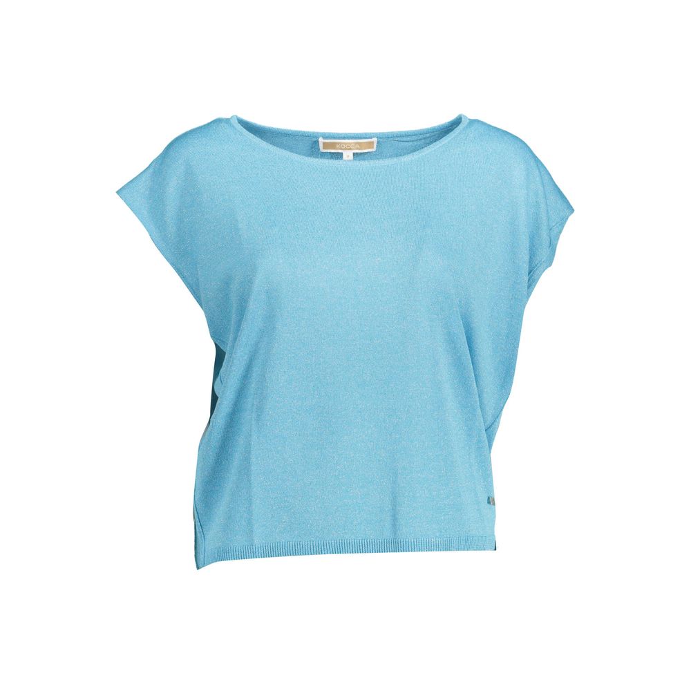 Kocca Blaues Polyester-T-Shirt für Damen