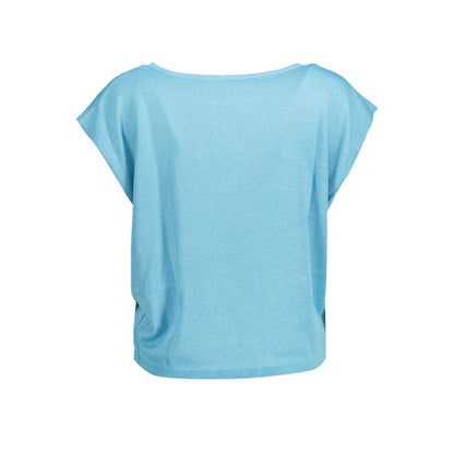 Kocca Blaues Polyester-T-Shirt für Damen