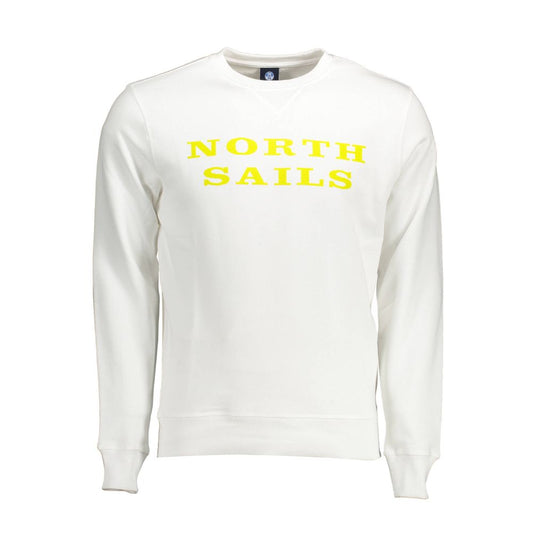 North Sails Herrenpullover aus weißer Baumwolle